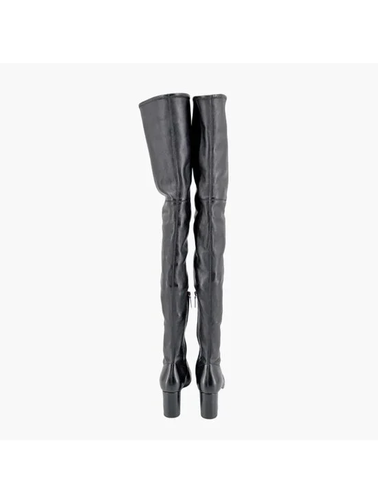 Saint Laurent Loulou YSL Thigh High Over The Knee Boots Black Size 38.5 US 8.5 - Picture 5 of 15